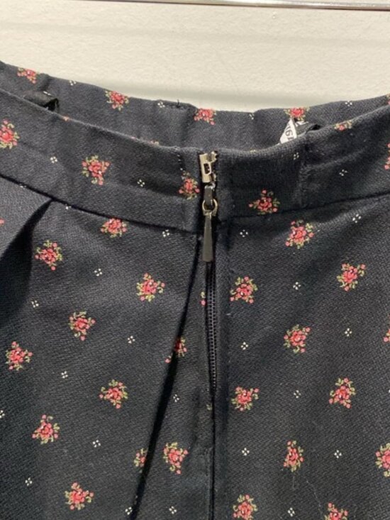 Vintage Original Alpen Trachten Pleated Black Skirt full A-Line Size large 44 - Picture 6 of 12